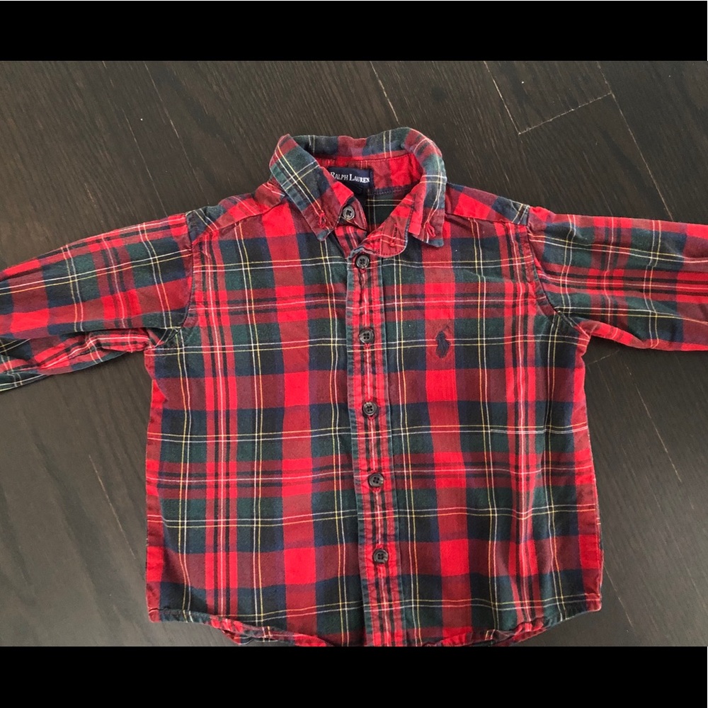 Ralph Lauren long sleeve button up shirt in 2T
